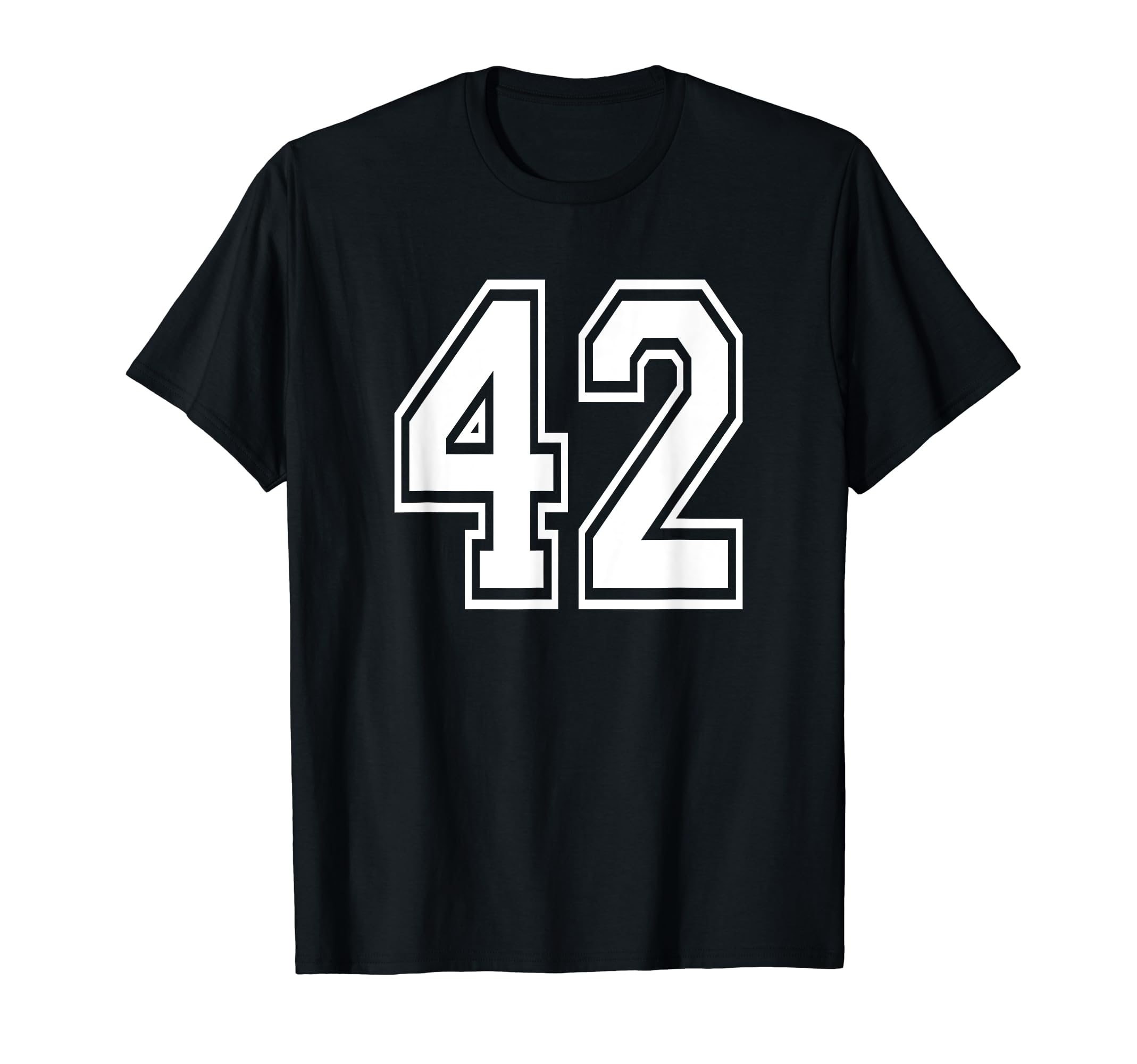 Number 42 Numbered Uniform Sports T-Shirt - Trendy Graphic for Adults - T-Shirt, Sweatshirt, Hoodie