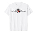 Soccer Heartbeat Soccer Ball Soccer Mom T-Shirt - Custom Art Print Unisex - T-Shirt, Sweatshirt, Hoodie
