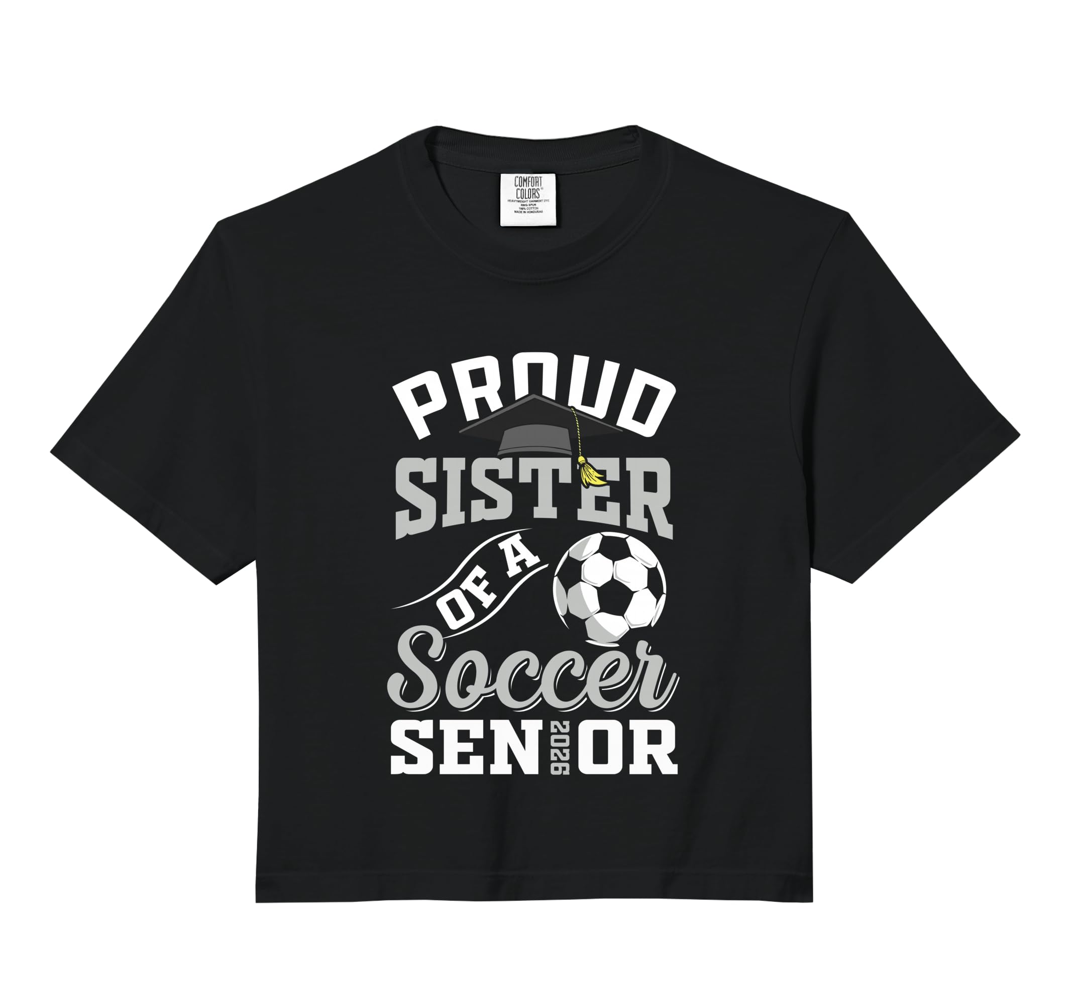 Proud Sister Soccer Senior Class 2026 Hoodie - Aesthetic Graphic Unisex - T-Shirt, Sweatshirt, Hoodie