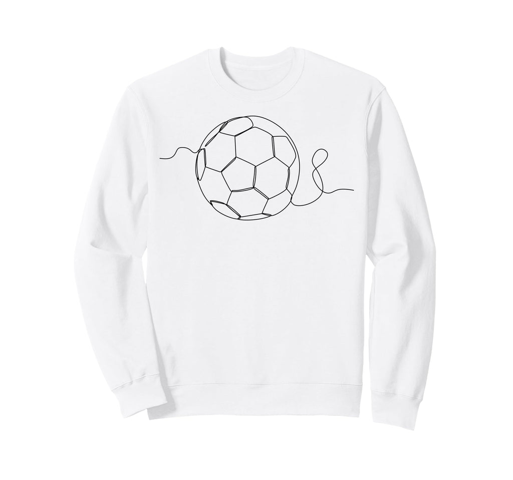 One Line Art Minimalist Soccer Sweatshirt - Minimalist Print for Adults - T-Shirt, Sweatshirt, Hoodie
