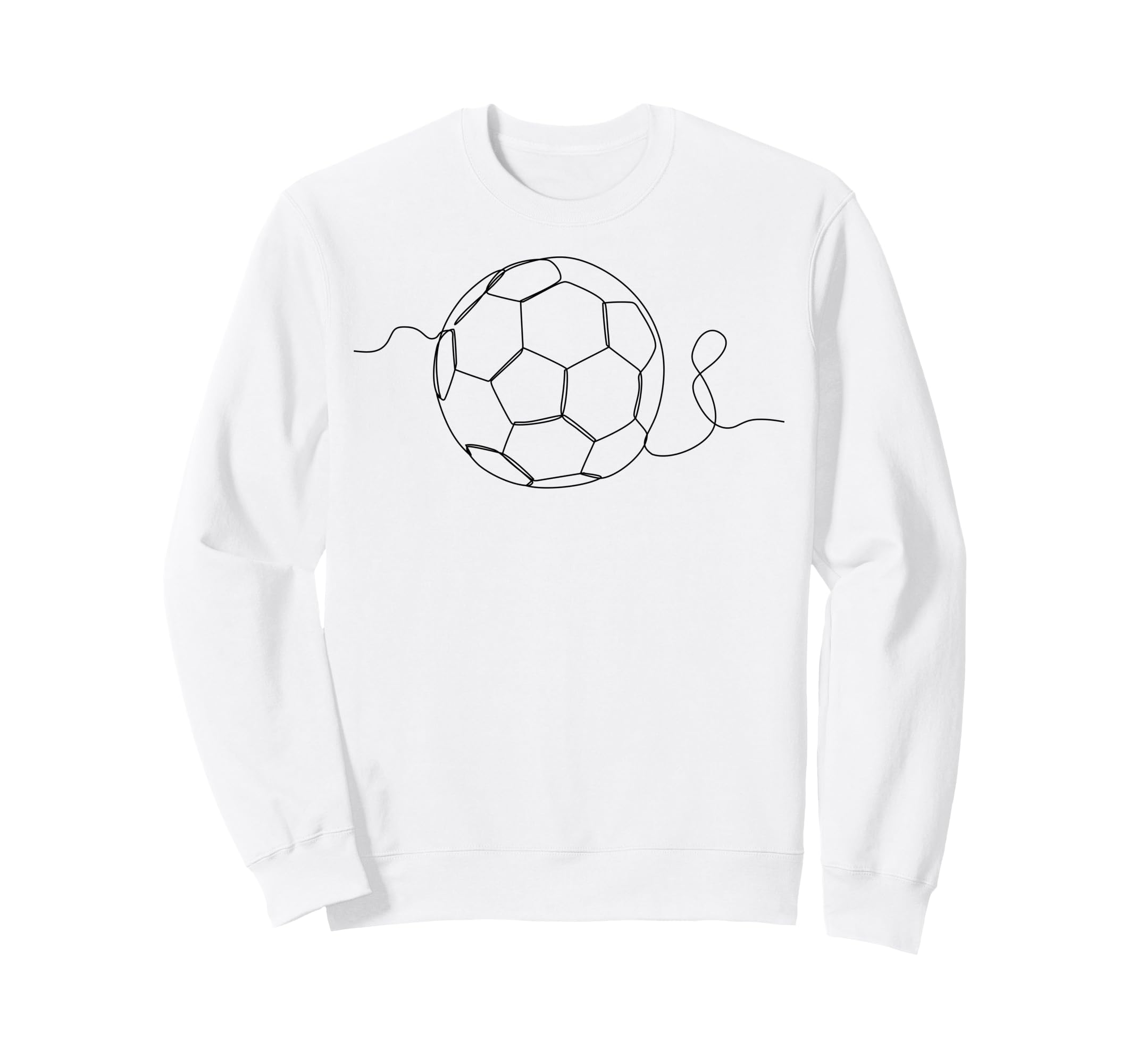 One Line Art Minimalist Soccer Sweatshirt - Minimalist Print for Adults - T-Shirt, Sweatshirt, Hoodie
