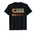 Funny We Rock Together Stripes Music T-Shirt - Minimalist Print Unisex - T-Shirt, Sweatshirt, Hoodie
