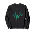Soccer Heartbeat Line Football Sweatshirt - Custom Art Print Men Women - T-Shirt, Sweatshirt, Hoodie