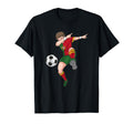 Dabbing Soccer Portugal Football T-Shirt - Custom Art Print Men Women - T-Shirt, Sweatshirt, Hoodie