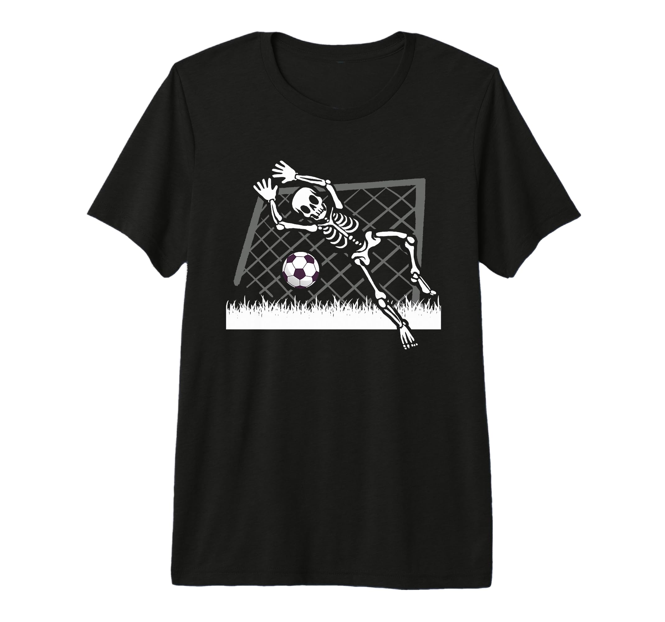 Skeleton Soccer Funny Halloween Party T-Shirt - Unique Graphic for Adults - T-Shirt, Sweatshirt, Hoodie