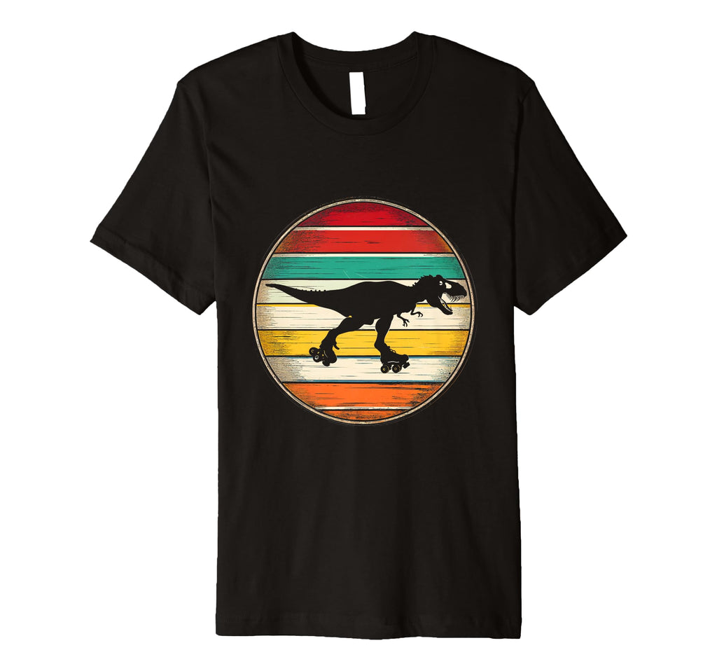 T Rex Roller Skating Dinosaur T-Shirt - Fun Novelty Design Unisex - T-Shirt, Sweatshirt, Hoodie