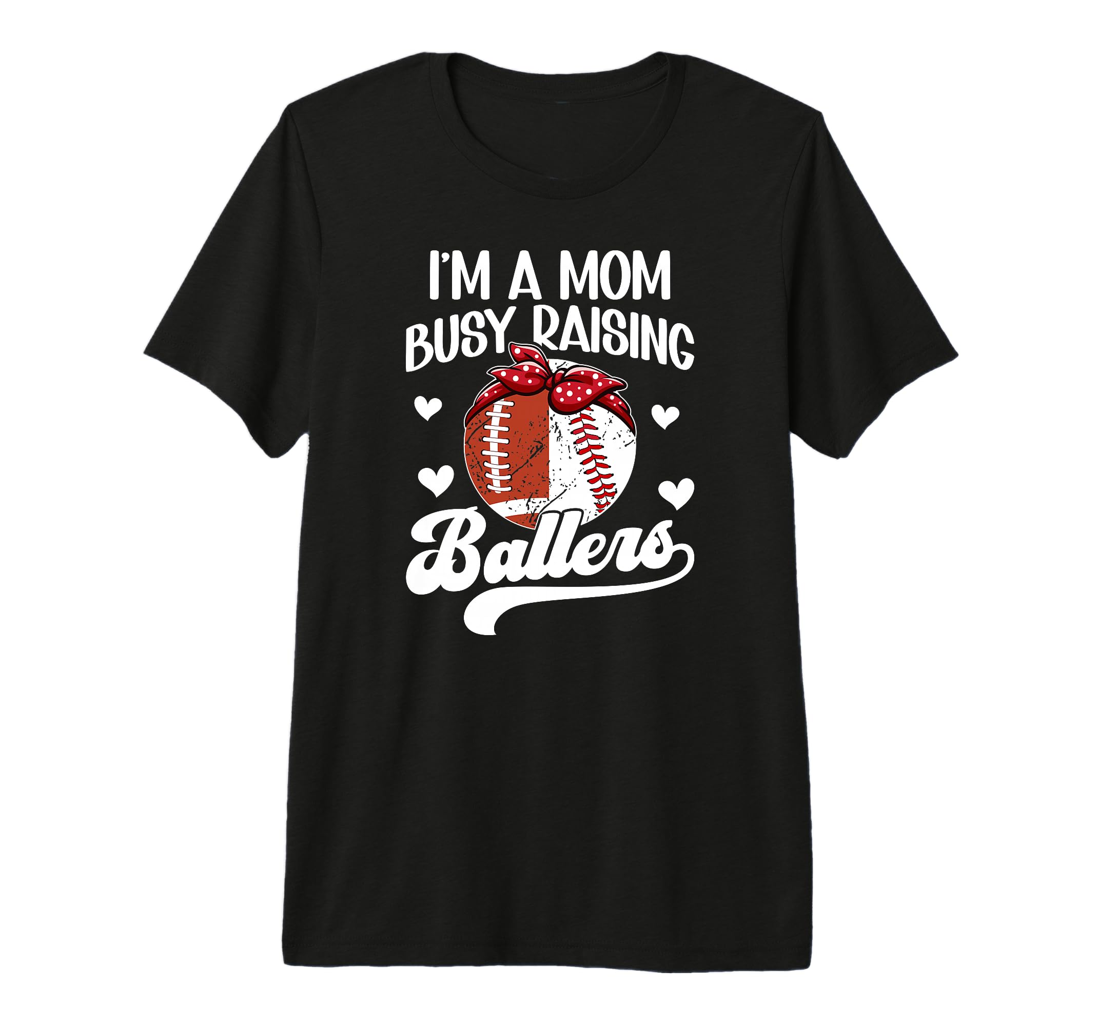 Im Mom Busy Raising Ballers Baseball T-Shirt - Streetwear Style Unisex - T-Shirt, Sweatshirt, Hoodie