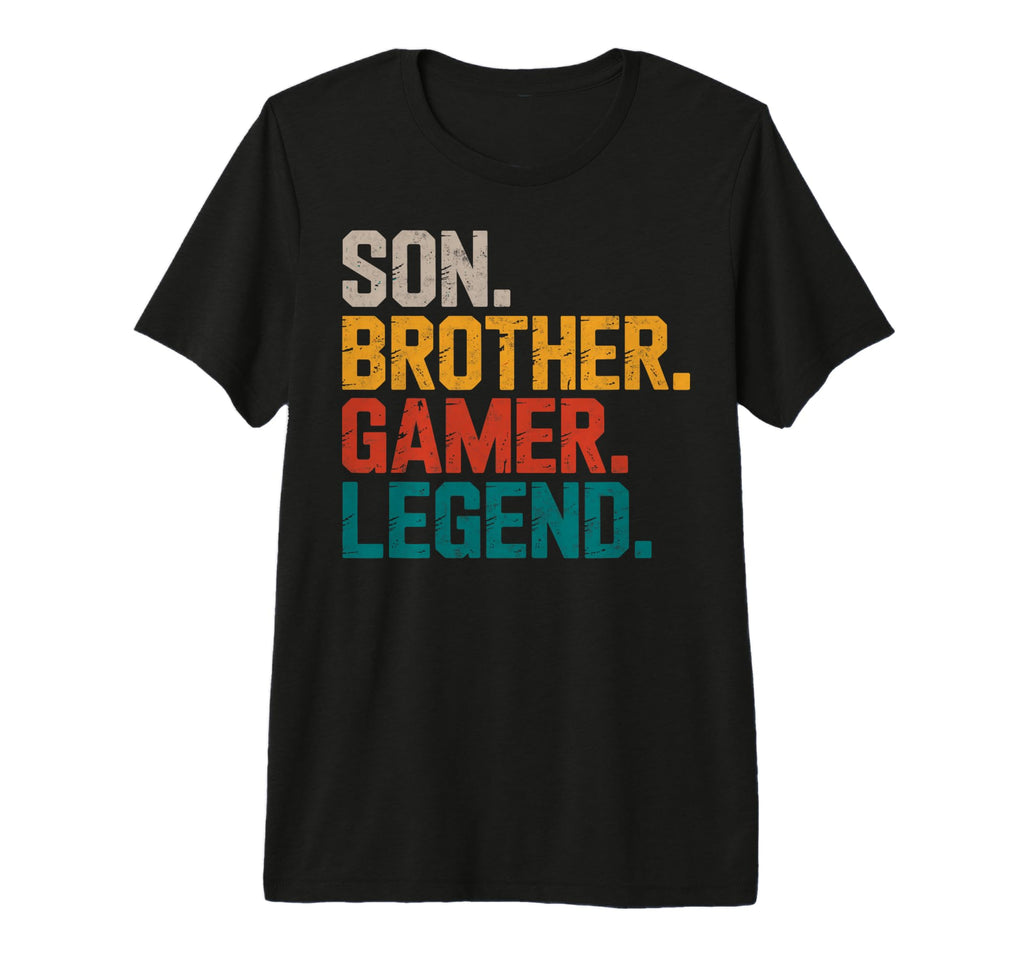 Son Brother Gamer Legend Video T-Shirt - Casual Everyday Wear Men Women - T-Shirt, Sweatshirt, Hoodie