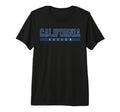 California Soccer Blue Text Tri T-Shirt - Fun Novelty Design for Adults - T-Shirt, Sweatshirt, Hoodie