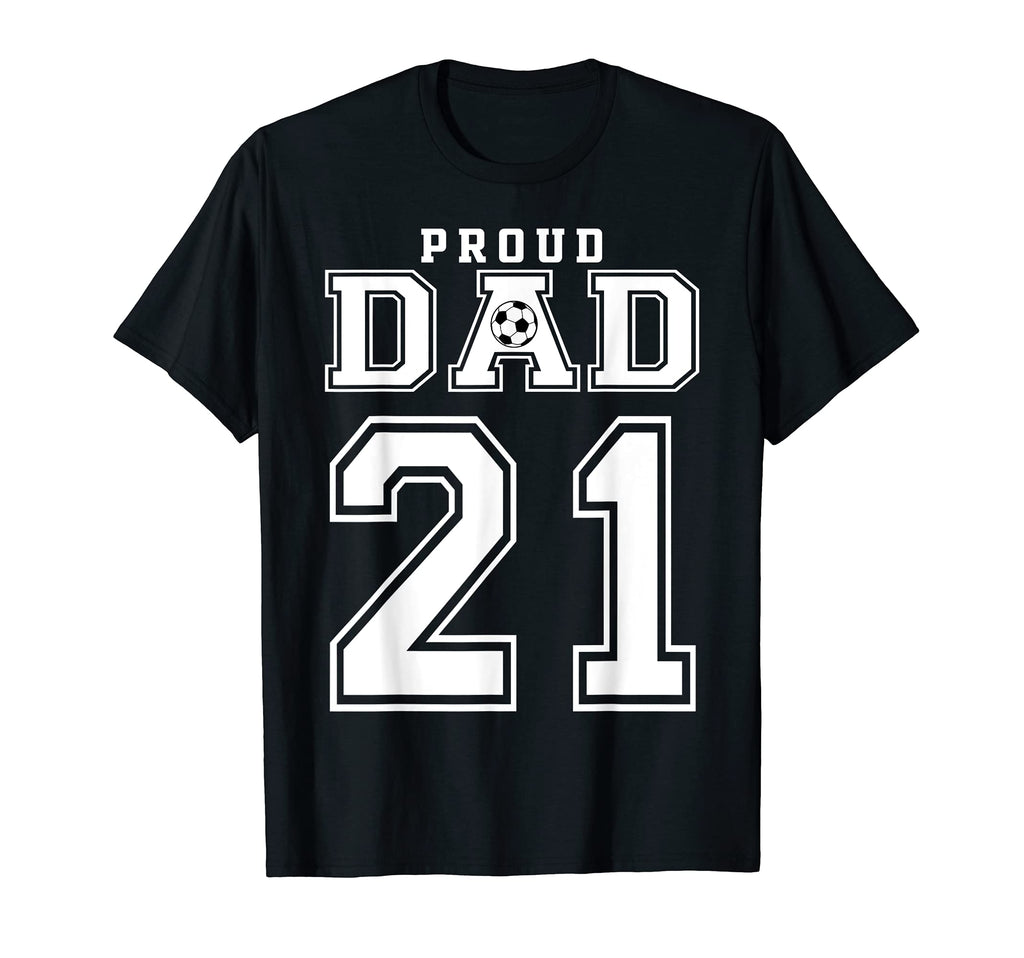 Number 21 Custom Proud Soccer Futbol T-Shirt - Custom Art Print for Adults - T-Shirt, Sweatshirt, Hoodie