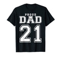 Number 21 Custom Proud Soccer Futbol T-Shirt - Custom Art Print for Adults - T-Shirt, Sweatshirt, Hoodie