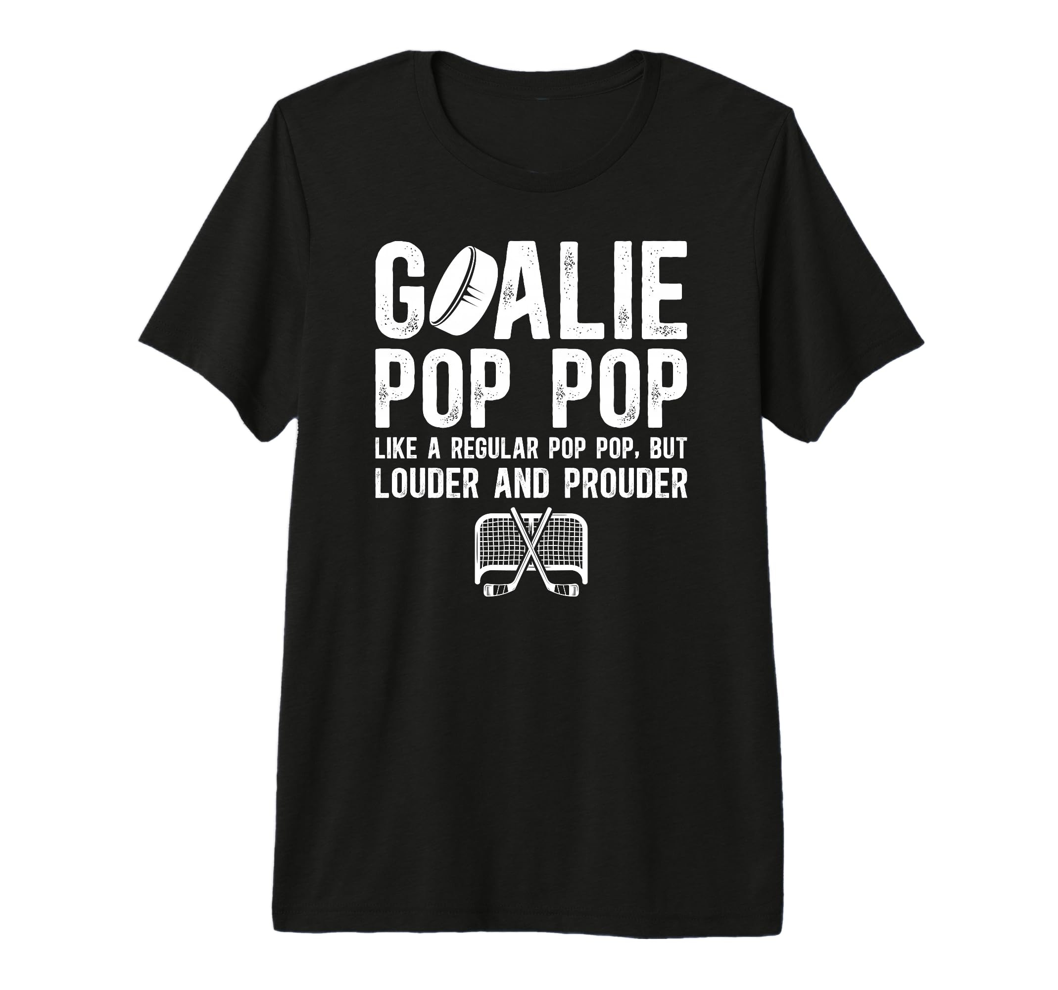 Mens Hockey Goalie Pop Pop Ice Hockey T-Shirt - Novelty Apparel Men Women - T-Shirt, Sweatshirt, Hoodie