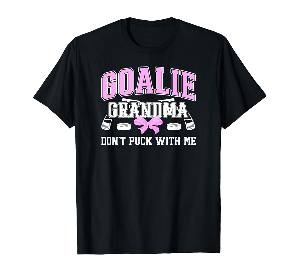 Hockey Goalie Grandma Funny Ice Hockey T-Shirt - Graphic Print for Adults - T-Shirt, Sweatshirt, Hoodie