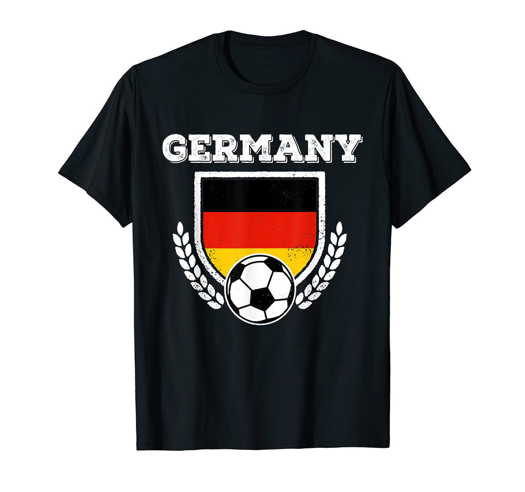 Germany Soccer Football Team Flag Shield T-Shirt - Minimalist Print Unisex - T-Shirt, Sweatshirt, Hoodie