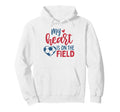 My Heart Is Field Soccer Mom Soccer Hoodie - Minimalist Print for Adults - T-Shirt, Sweatshirt, Hoodie