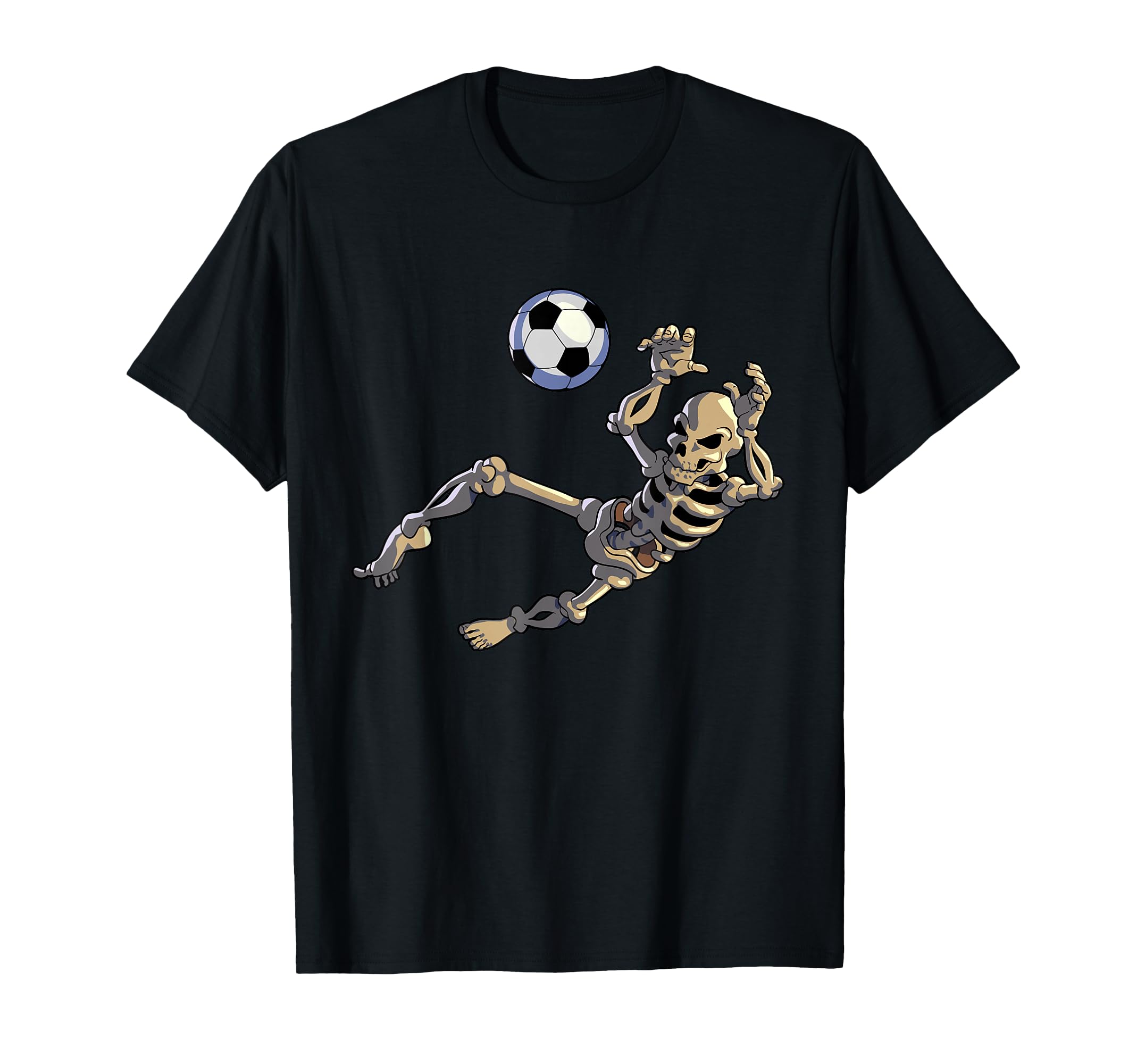 Soccer Skeleton Soccer Goalkeeper T-Shirt - Custom Art Print Men Women - T-Shirt, Sweatshirt, Hoodie
