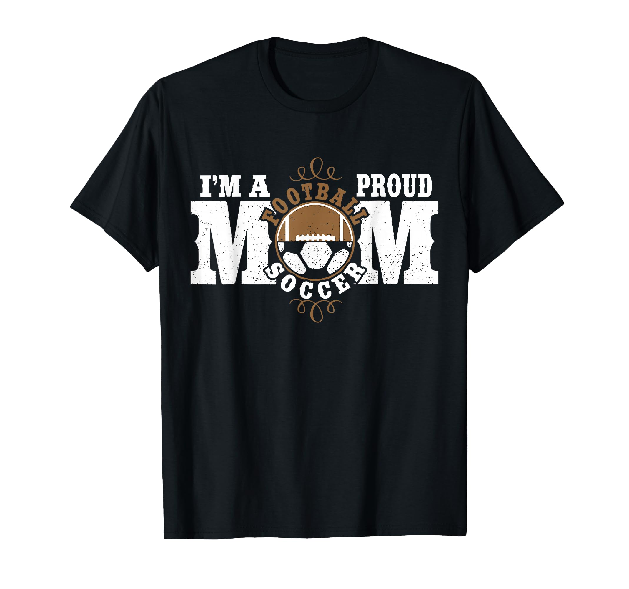 Im Proud Football Soccer Mom Combined T-Shirt - Trendy Graphic Unisex - T-Shirt, Sweatshirt, Hoodie