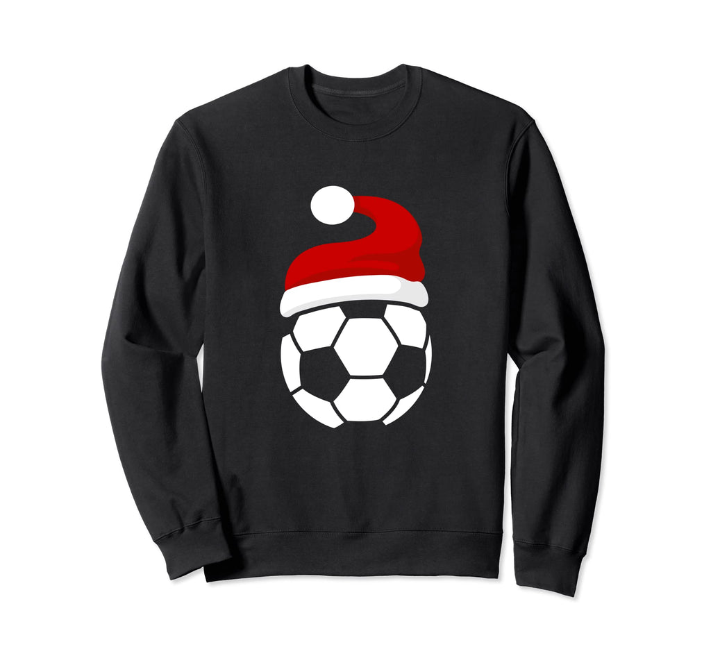 Soccer Football Santa Hat Sweatshirt - Unique Graphic for Adults - T-Shirt, Sweatshirt, Hoodie