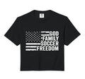 God Family Soccer Freedom Player Coach Hoodie - Trendy Graphic for Adults - T-Shirt, Sweatshirt, Hoodie