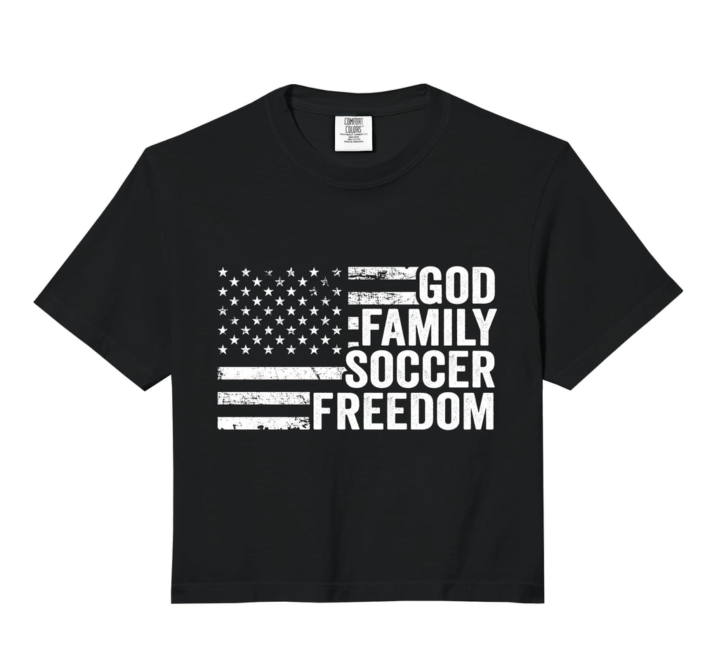 God Family Soccer Freedom Player Sweatshirt - Novelty Apparel Men Women - T-Shirt, Sweatshirt, Hoodie