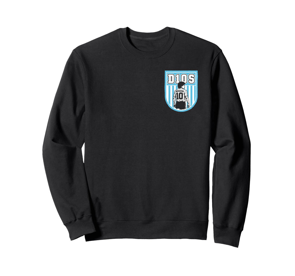 Diego Maradona D10S Shield Badge Sweatshirt - Trendy Graphic Unisex - T-Shirt, Sweatshirt, Hoodie