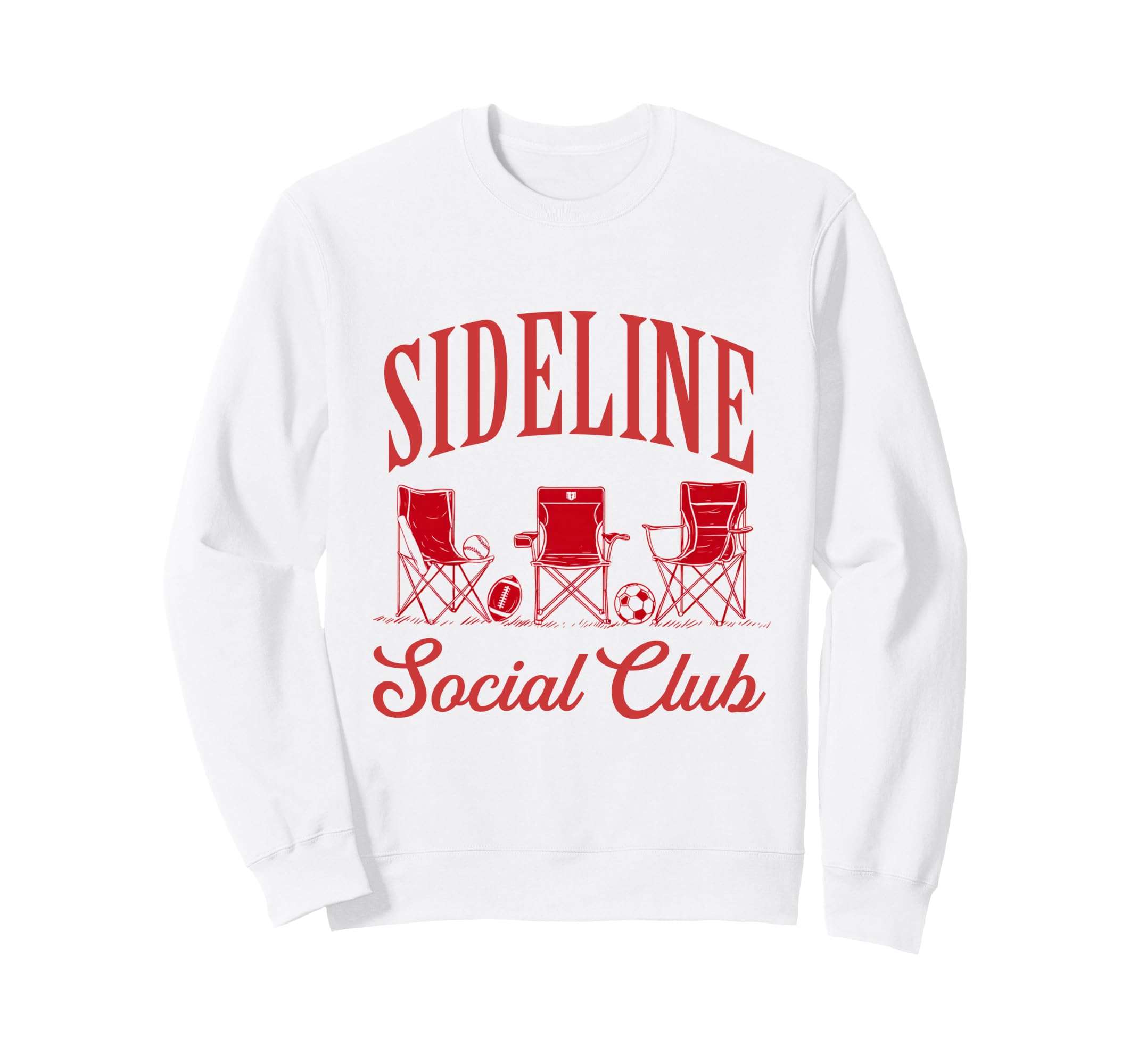 Sideline Social Club Soccer Sweatshirt - Aesthetic Graphic Unisex - T-Shirt, Sweatshirt, Hoodie