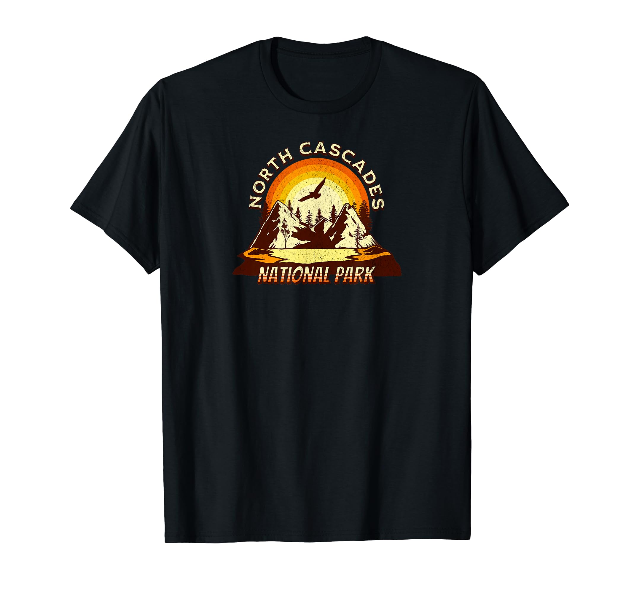 North Cascades National Park Mountain T-Shirt - Novelty Apparel for Adults - T-Shirt, Sweatshirt, Hoodie