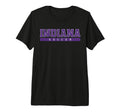 Indiana Soccer Purple Text Tri Blend T-Shirt - Unique Graphic Men Women - T-Shirt, Sweatshirt, Hoodie
