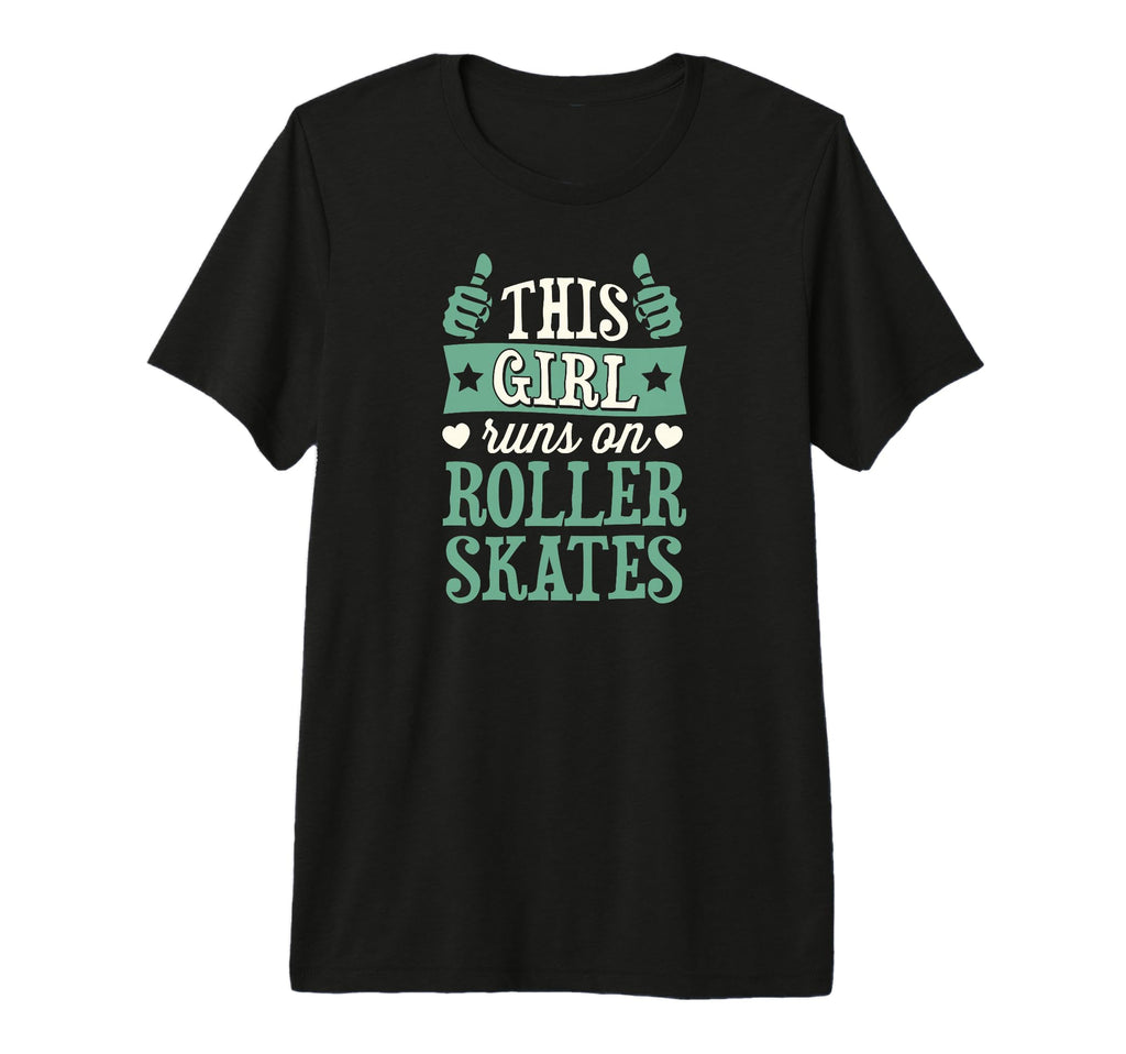 This Runs Roller Skates Tri Blend T-Shirt - Minimalist Print Men Women - T-Shirt, Sweatshirt, Hoodie