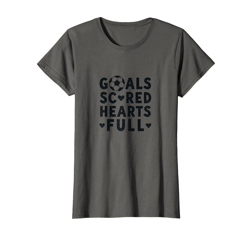Goals Scored Hearts Full Soccer Mom T-Shirt - Streetwear Style for Adults - T-Shirt, Sweatshirt, Hoodie