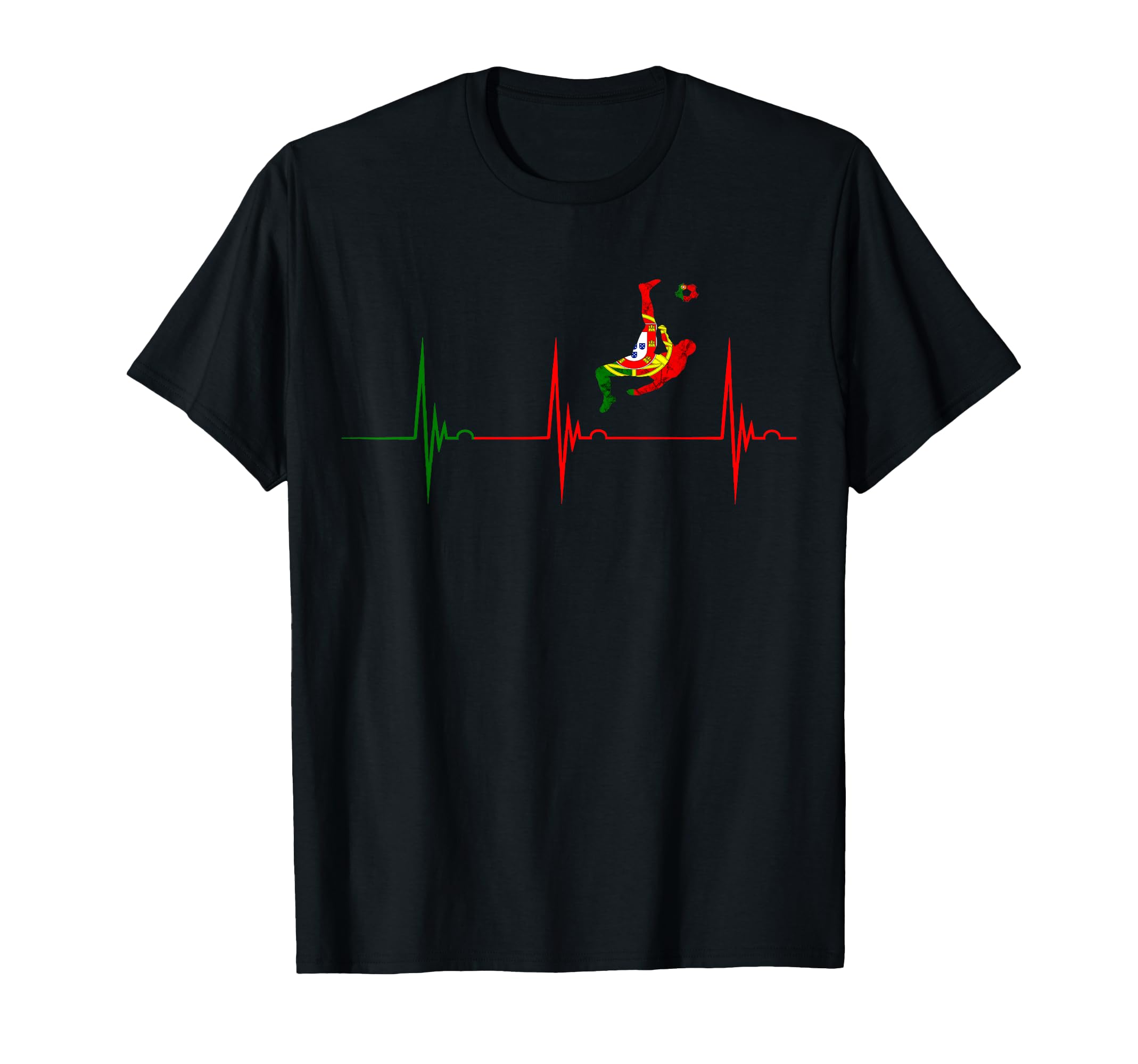 Heartbeat Ekg Pulse Portuguese T-Shirt - Fun Novelty Design for Adults - T-Shirt, Sweatshirt, Hoodie