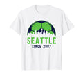 Seattle Skyline Soccer Fc Futbol T-Shirt - Novelty Apparel Men Women - T-Shirt, Sweatshirt, Hoodie