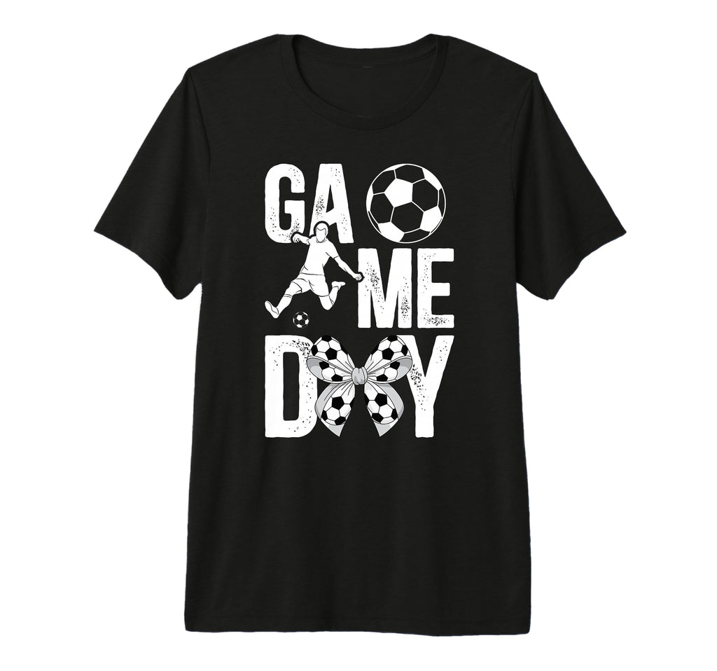 Game Day Soccer Game Day Coquette Tri T-Shirt - Unique Graphic for Adults - T-Shirt, Sweatshirt, Hoodie