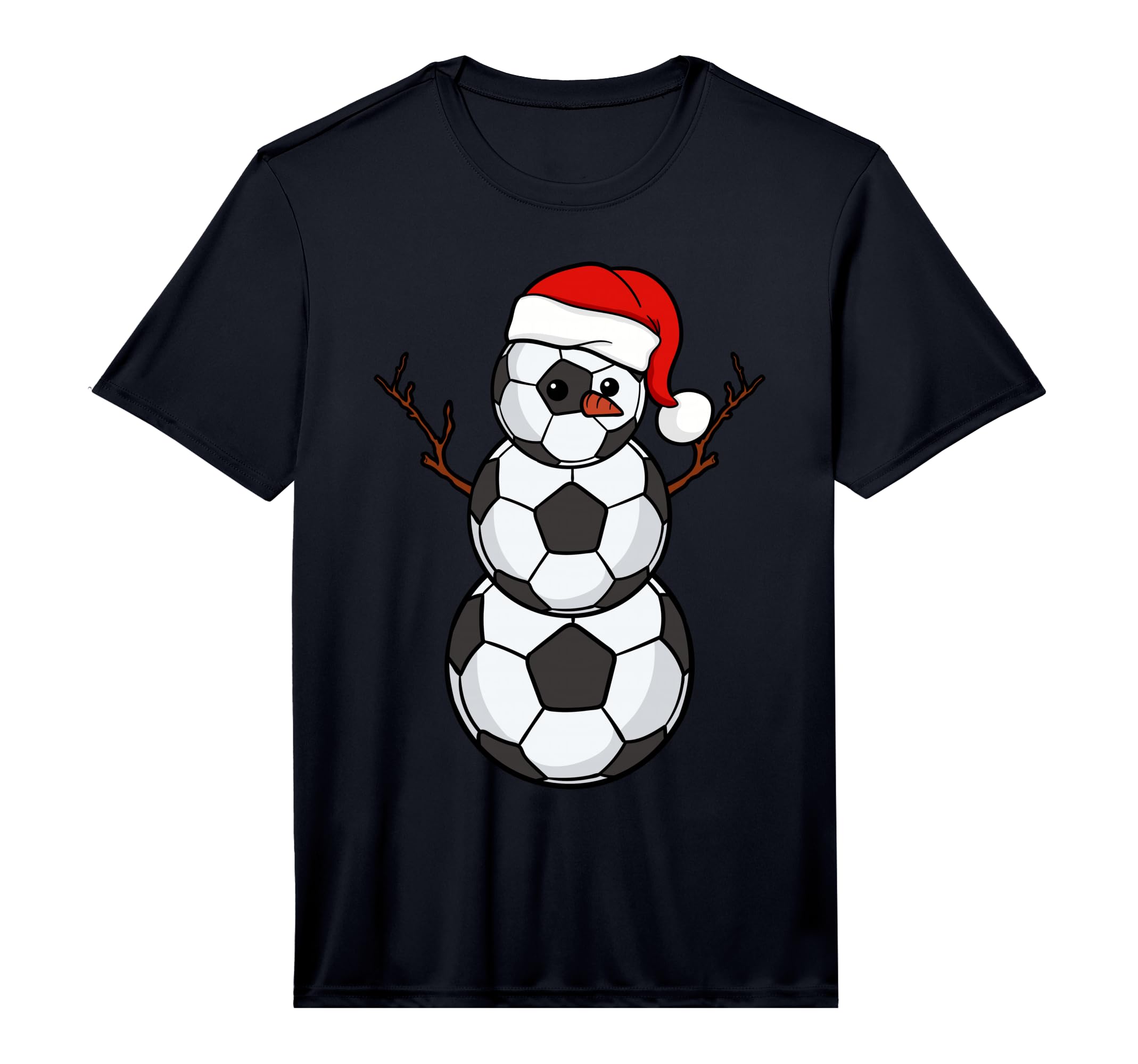 Soccer Ball Snowman Game Sport Nativity T-Shirt - Minimalist Print Unisex - T-Shirt, Sweatshirt, Hoodie