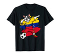 Dabbing French Bulldog Venezuela Soccer T-Shirt - Custom Art Print Unisex - T-Shirt, Sweatshirt, Hoodie