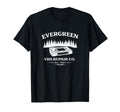 Evergreen Vhs Repair Co Tech Forest T-Shirt - Aesthetic Graphic Unisex - T-Shirt, Sweatshirt, Hoodie