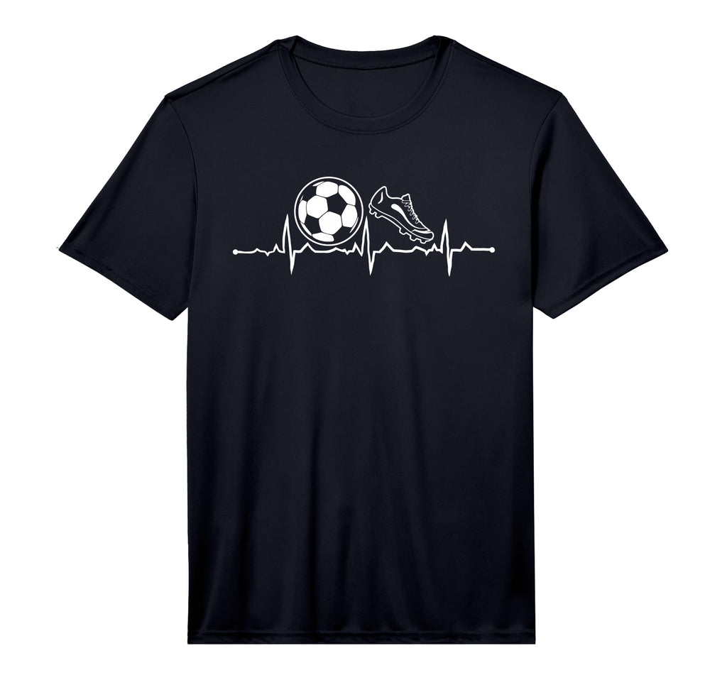 Football Heartbeat Soccer Pulse Performance T-Shirt - Unique Graphic Unisex - T-Shirt, Sweatshirt, Hoodie