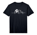 Football Heartbeat Soccer Pulse Performance T-Shirt - Unique Graphic Unisex - T-Shirt, Sweatshirt, Hoodie