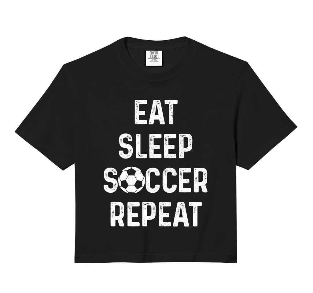 Eat Sleep Soccer Repeat Soccer Player Hoodie - Novelty Apparel for Adults - T-Shirt, Sweatshirt, Hoodie