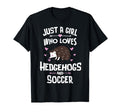 Just Who Loves Hedgehogs And Soccer T-Shirt - Trendy Graphic for Adults - T-Shirt, Sweatshirt, Hoodie