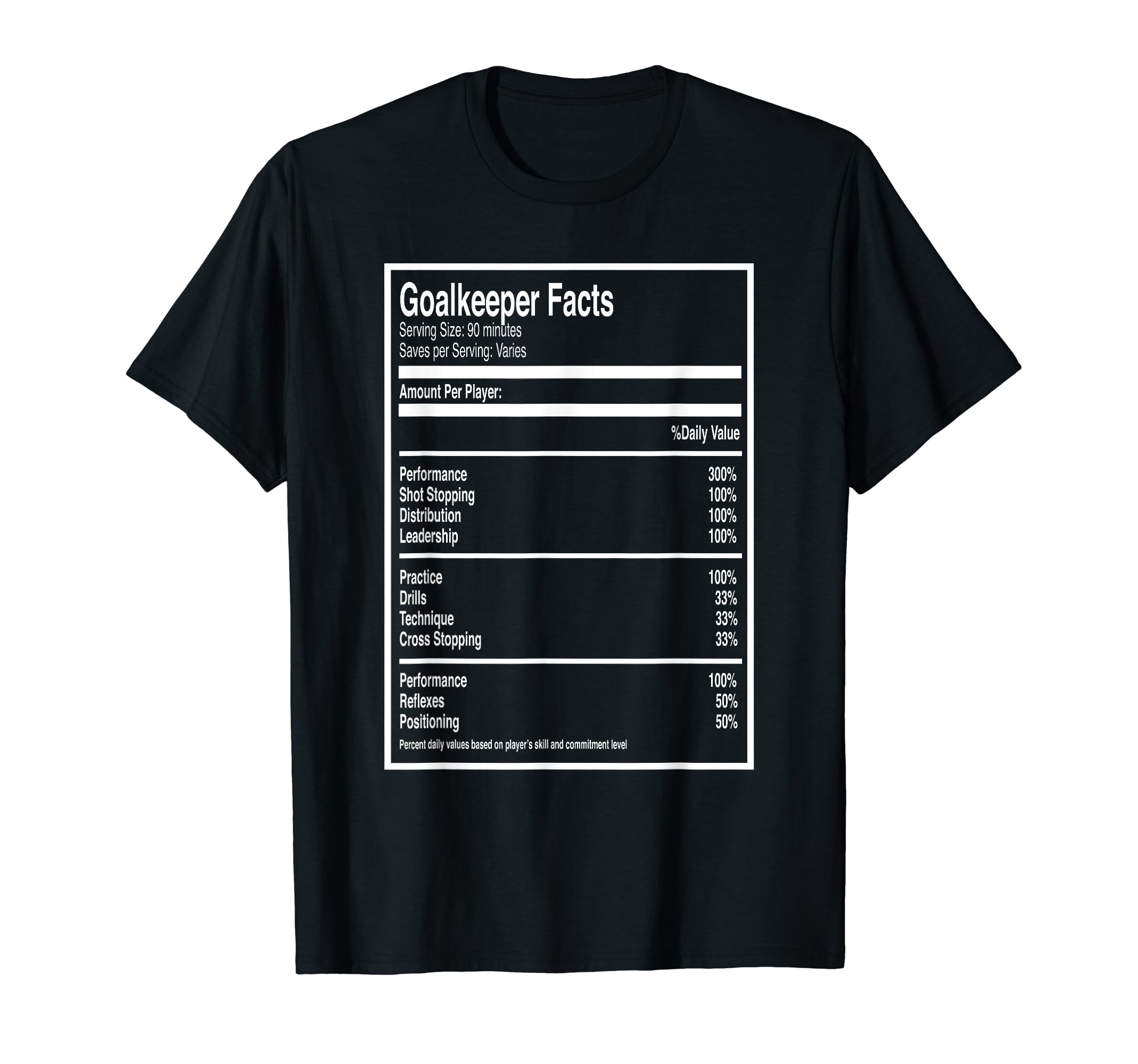 Funny Soccer Goalkeeper Facts Goalies T-Shirt - Graphic Print for Adults - T-Shirt, Sweatshirt, Hoodie