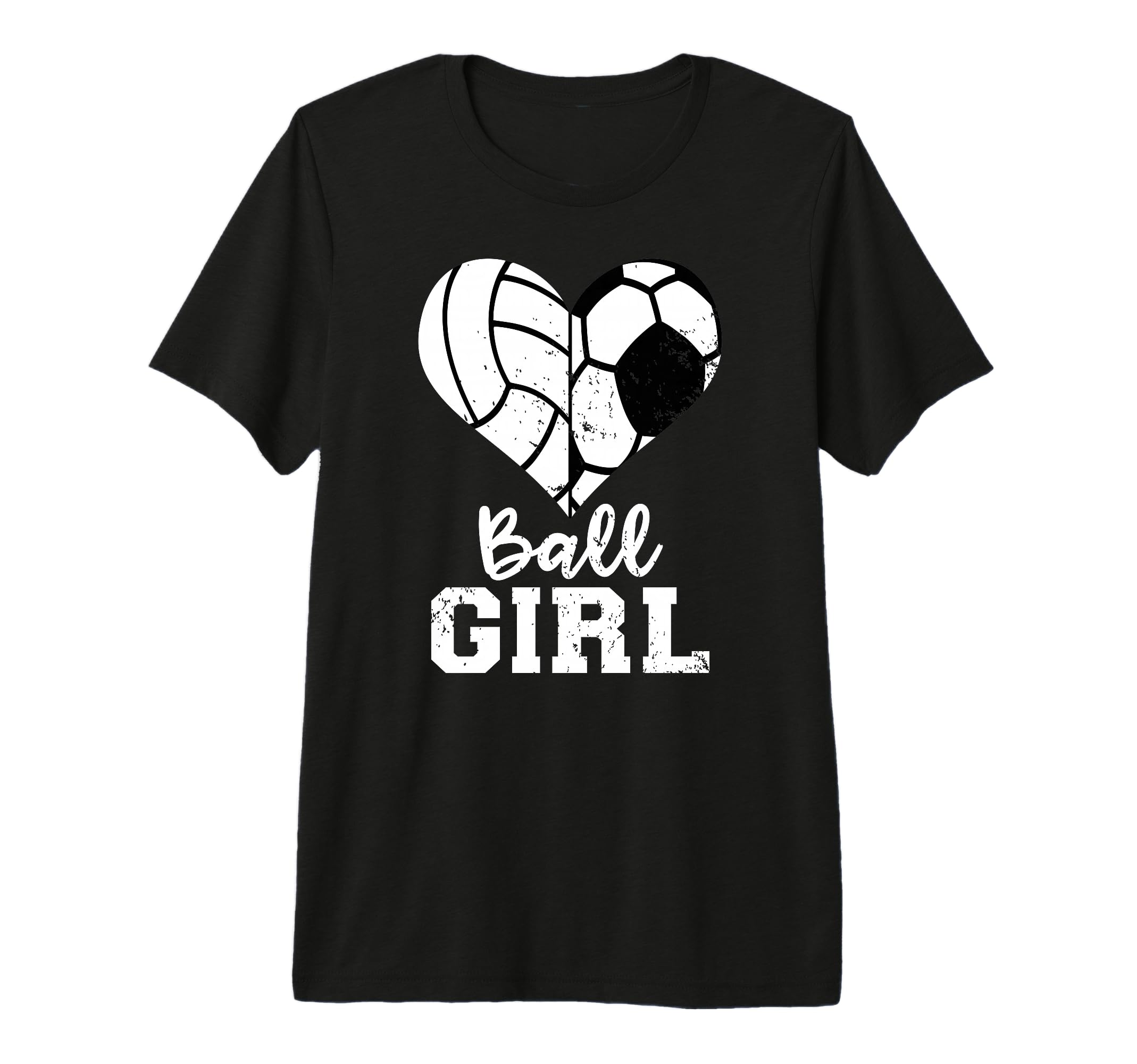 Ball Heart Funny Soccer Volleyball Tri T-Shirt - Trendy Graphic Men Women - T-Shirt, Sweatshirt, Hoodie