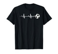 Soccer Heartbeat Soccer Ball T-Shirt - Casual Everyday Wear for Adults - T-Shirt, Sweatshirt, Hoodie