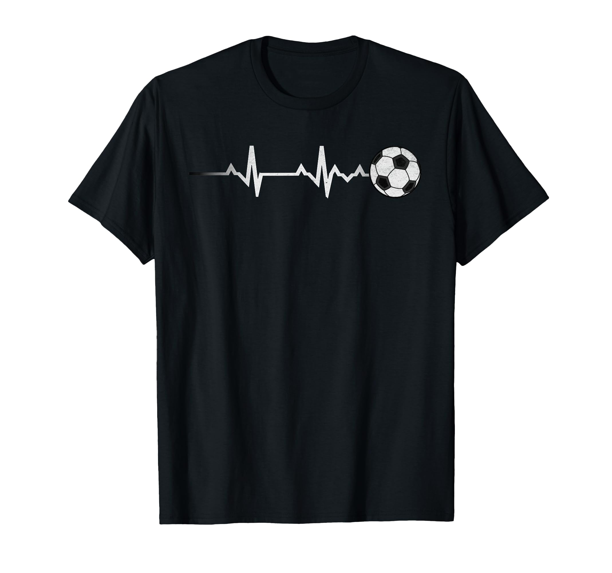 Soccer Heartbeat Soccer Ball T-Shirt - Casual Everyday Wear for Adults - T-Shirt, Sweatshirt, Hoodie