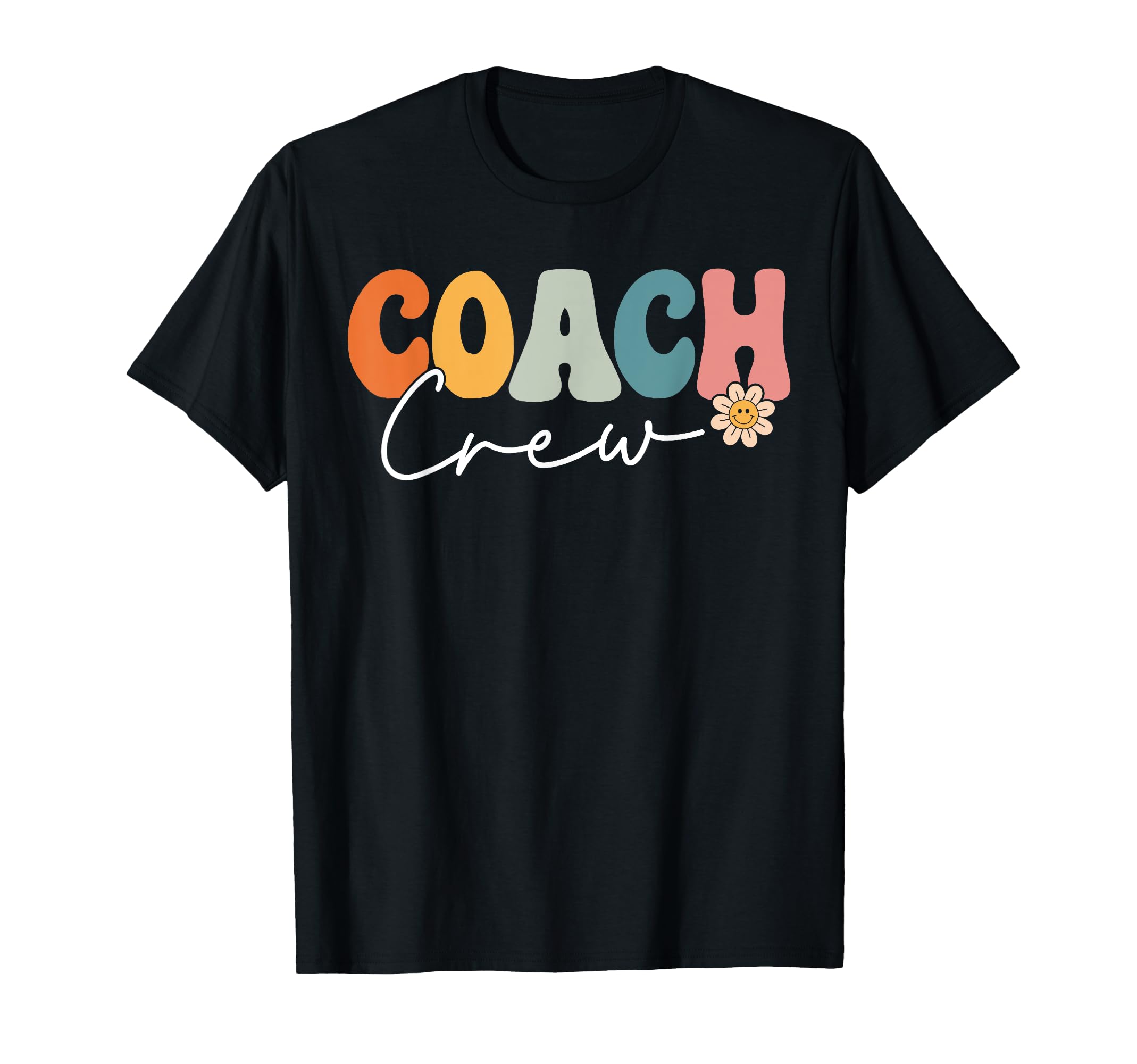 Coach Crew Team Groovy First Day School T-Shirt - Unique Graphic for Adults - T-Shirt, Sweatshirt, Hoodie