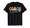 Coach Crew Team Groovy First Day T-Shirt - Minimalist Print for Adults - T-Shirt, Sweatshirt, Hoodie