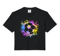 Soccer Ball Watercolor Paint Splashes Hoodie - Novelty Apparel Unisex - T-Shirt, Sweatshirt, Hoodie