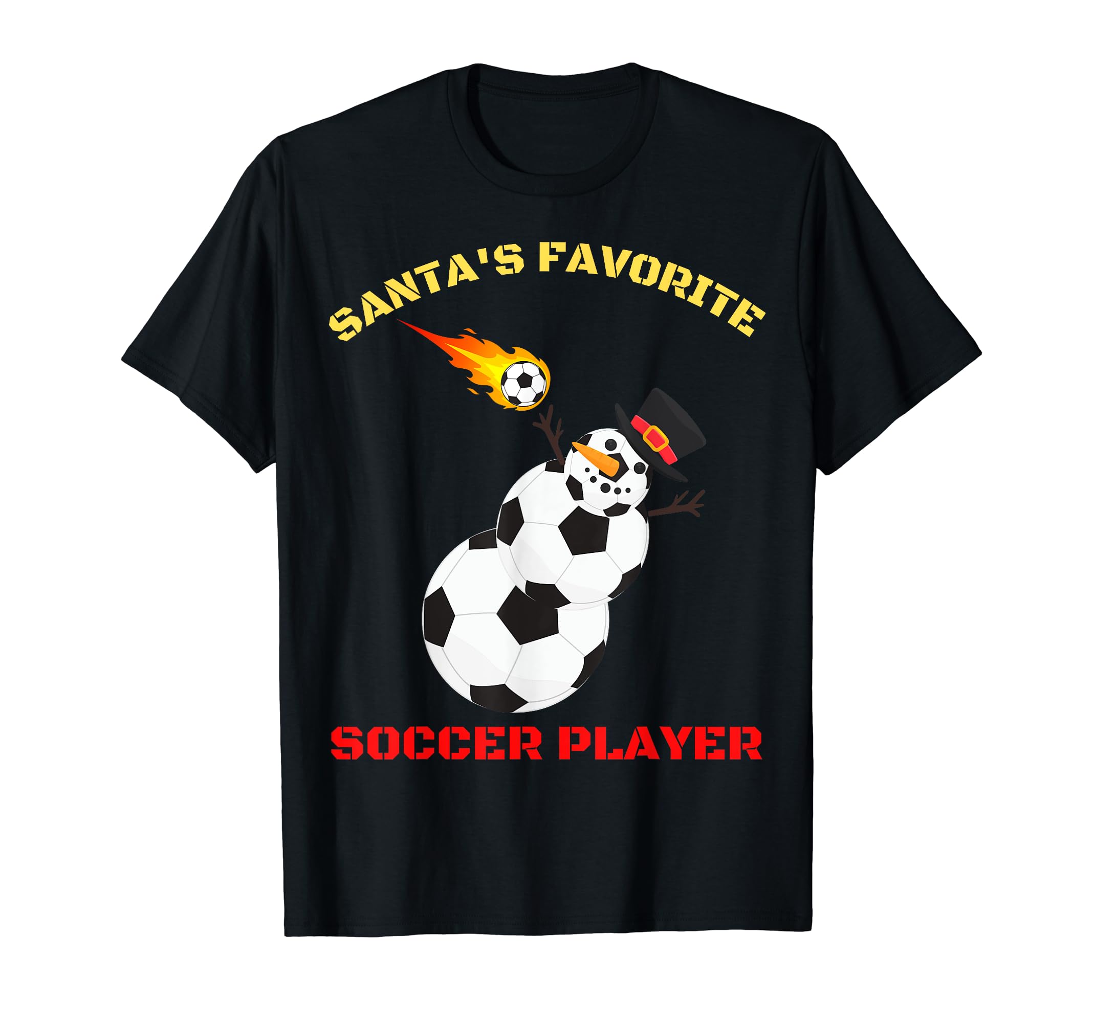 Santas Favorite Soccer Player Ugly T-Shirt - Aesthetic Graphic Unisex - T-Shirt, Sweatshirt, Hoodie