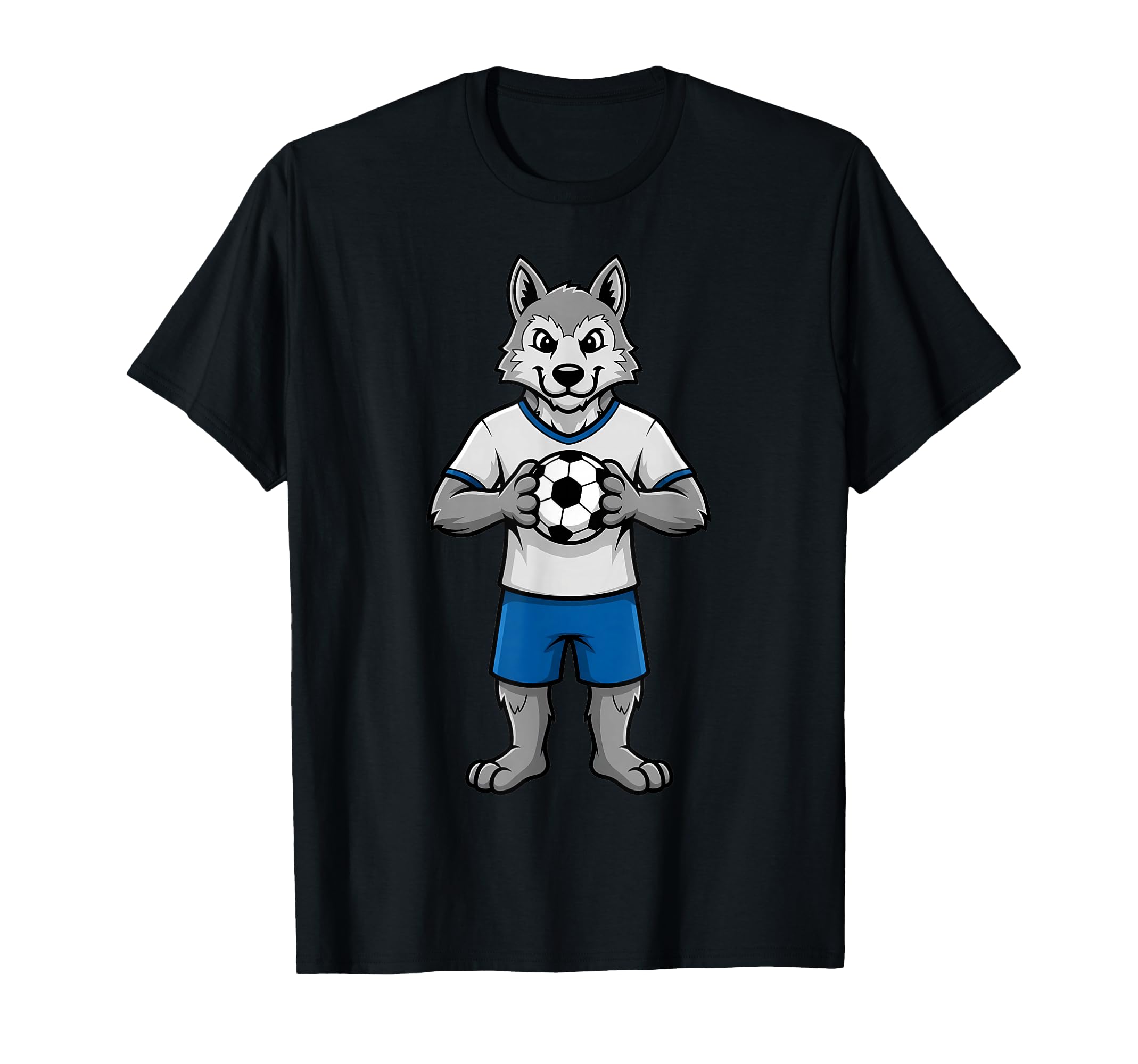 Soccer Wolf Football Player T-Shirt - Casual Everyday Wear for Adults - T-Shirt, Sweatshirt, Hoodie