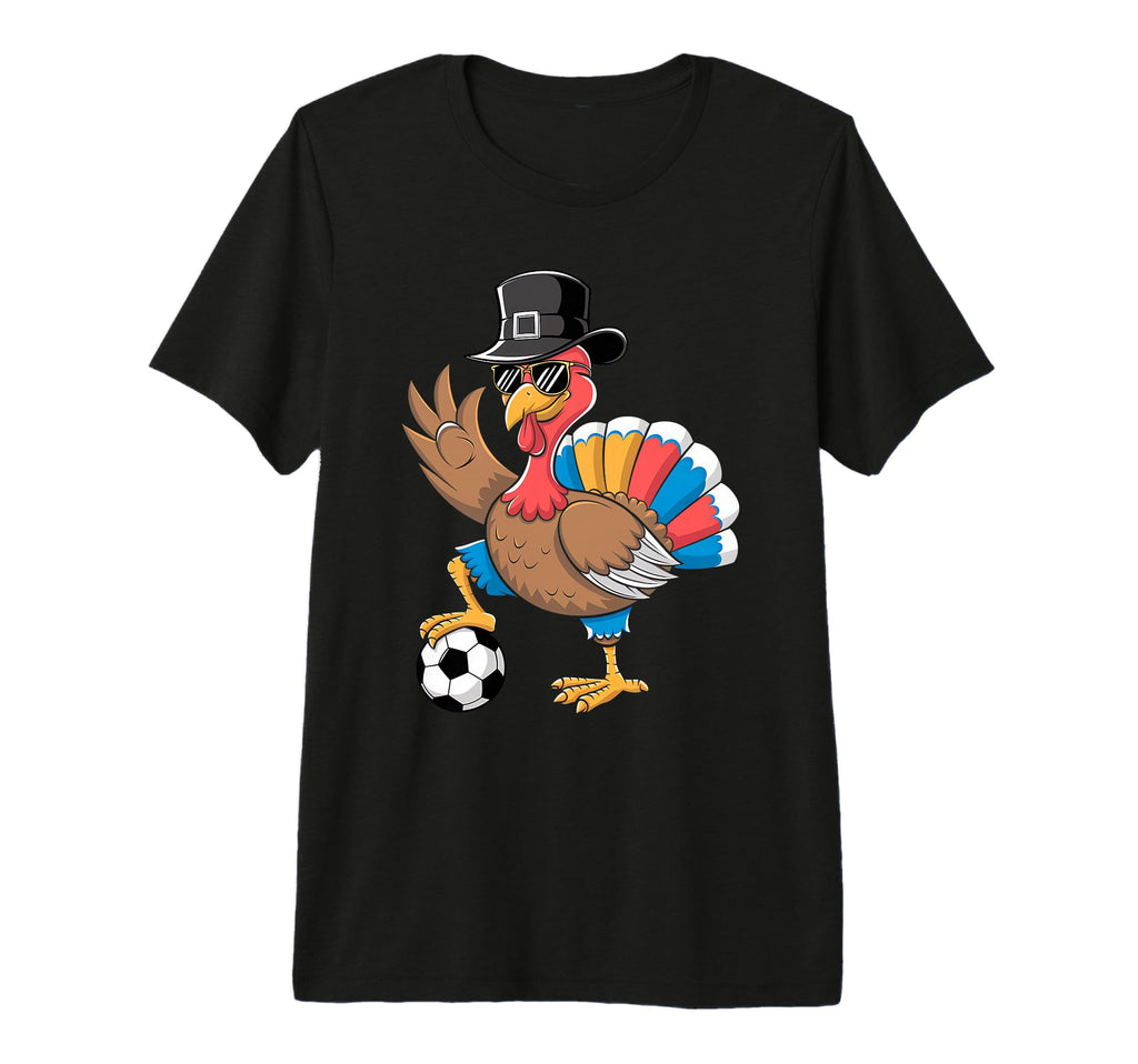 Soccer Thanksgiving Dabbing Turkey Tri T-Shirt - Trendy Graphic Unisex - T-Shirt, Sweatshirt, Hoodie